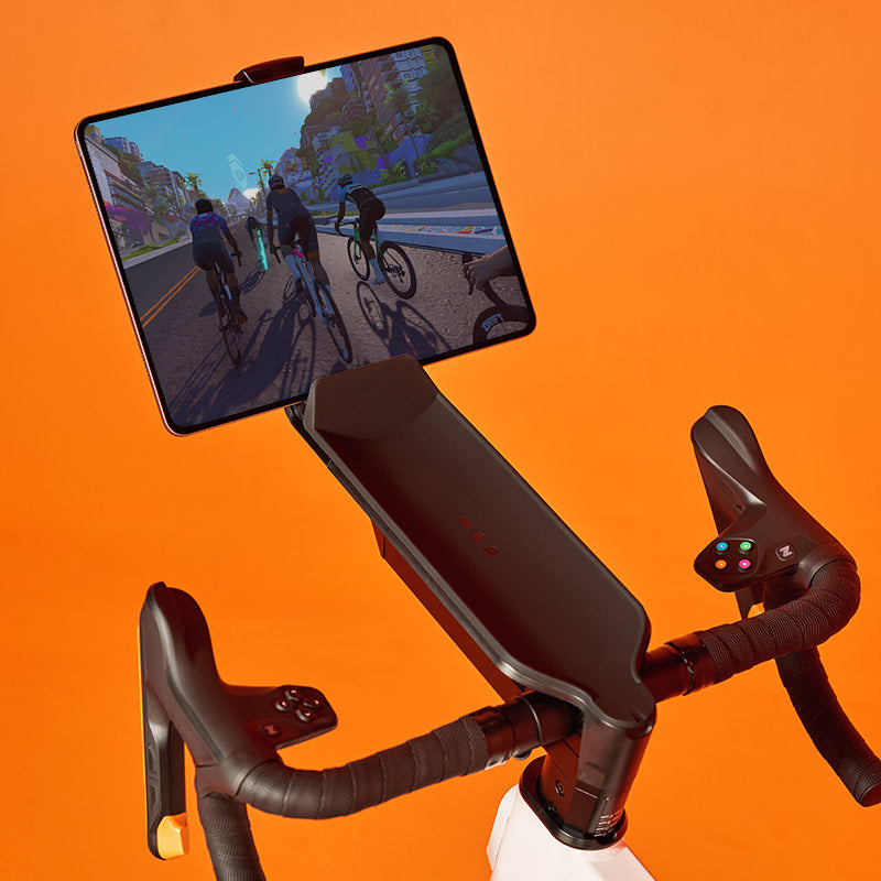 Tablet HolderKeep the immersive world of Zwift and the excitement front and center with the Zwift Ride Tablet Holder that works seamlessly with Zwift Ride—only 49.99 €.