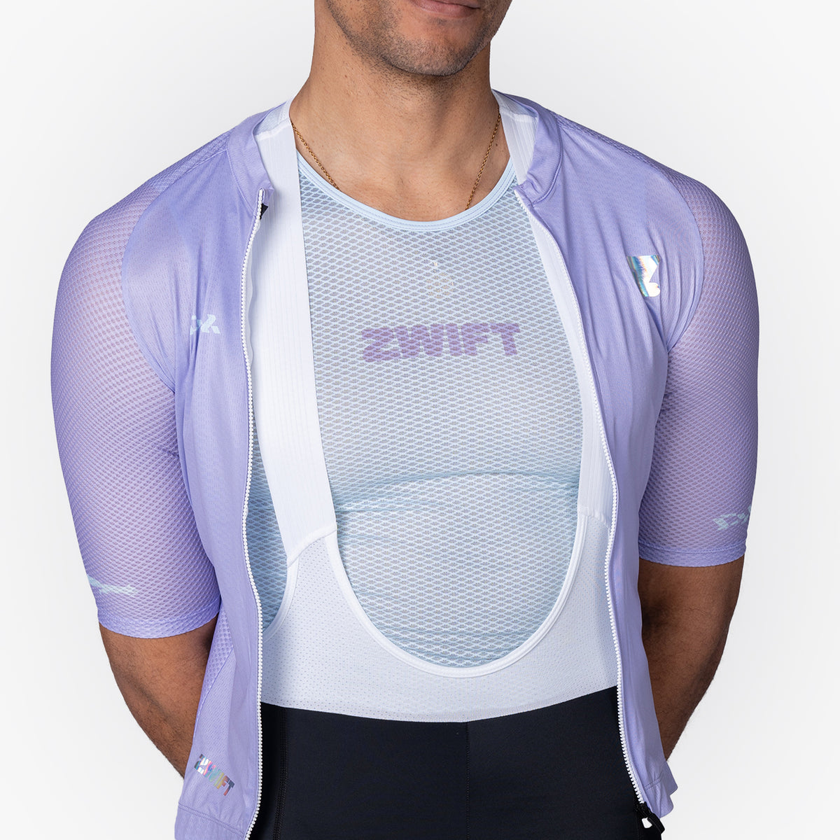 men&#39;s frost blue cycling base layer – Zwift Watopia Essentials x Pedal Mafia