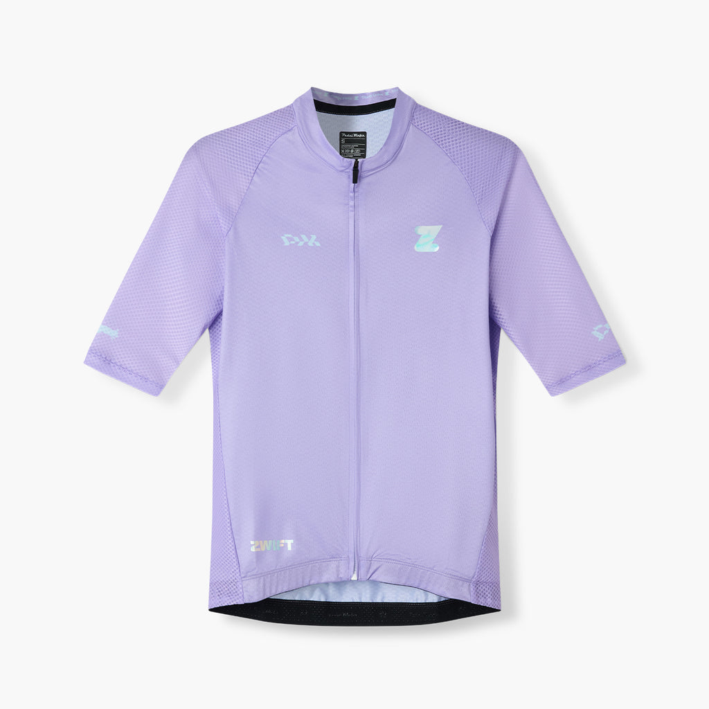 men's lavender cycling jersey – Zwift Watopia Essentials x Pedal Mafia