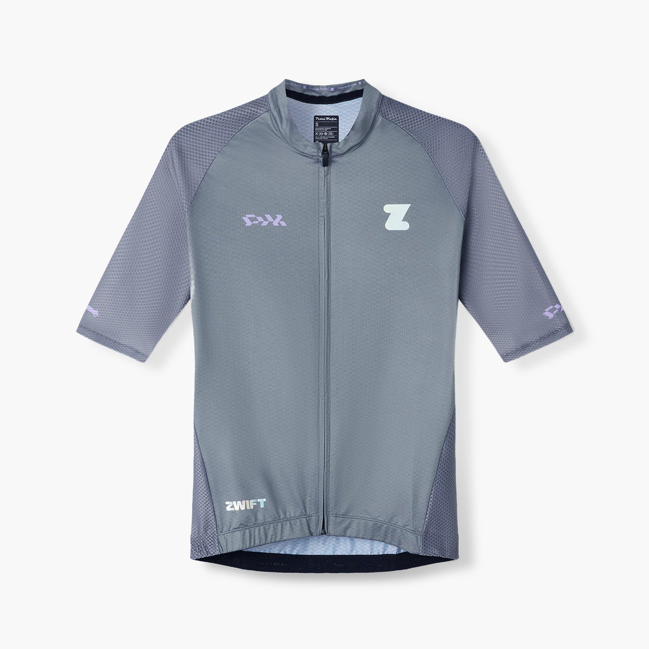men's slate grey cycling jersey – Zwift Watopia Essentials x Pedal Mafia