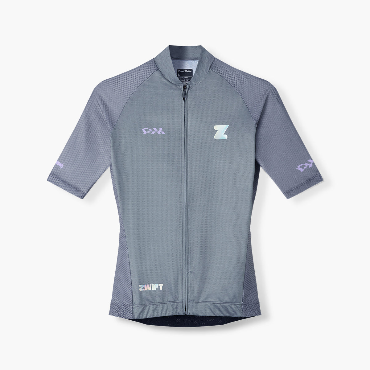 women&#39;s slate grey cycling jersey – Zwift Watopia Essentials x Pedal Mafia